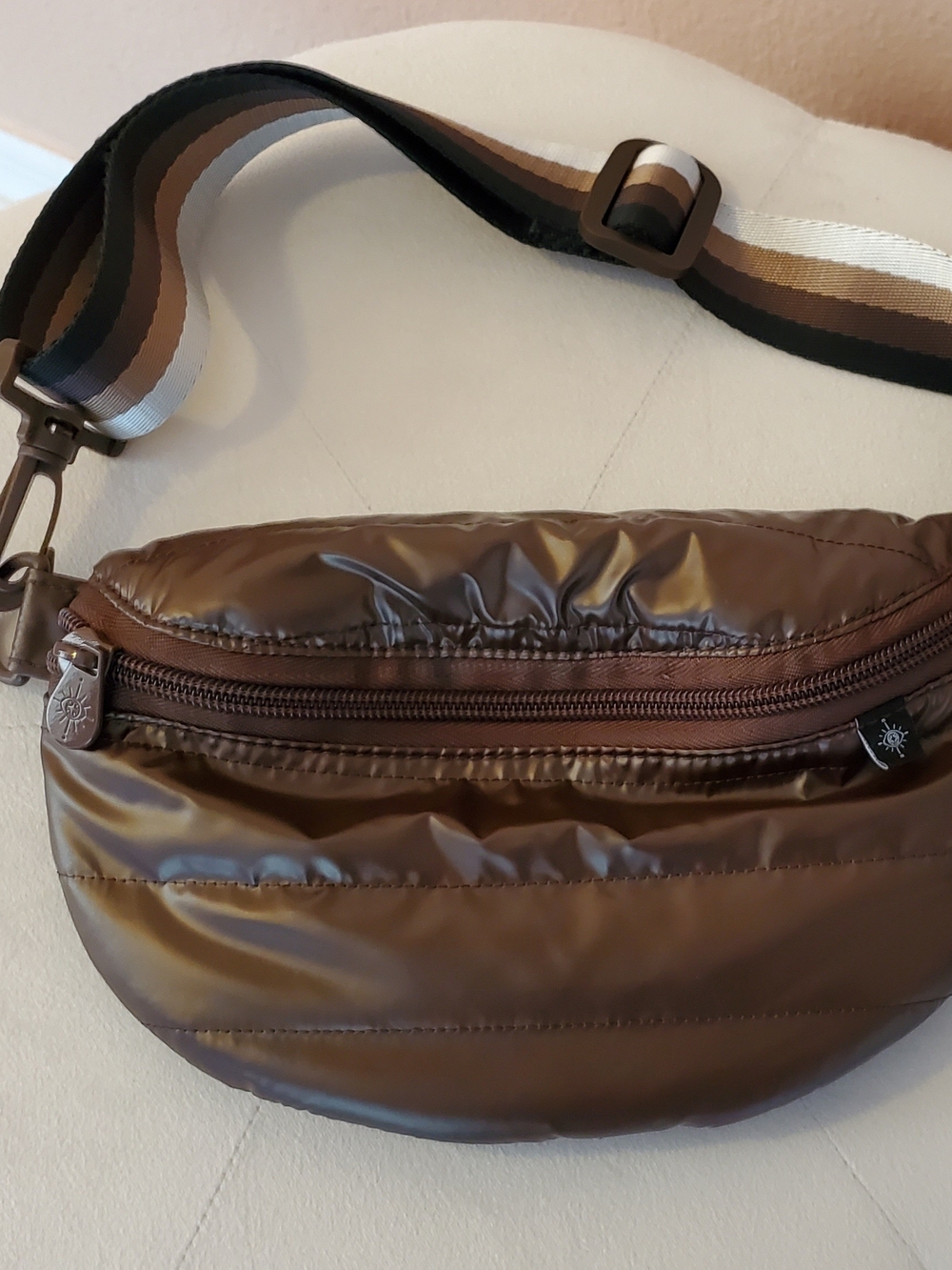 FP Movement Free People Brown Puffer Belt Bag Fanny Pack